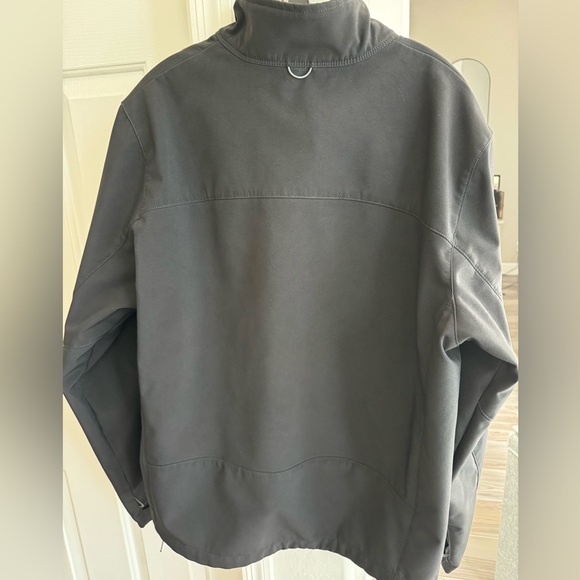 Eddie Bauer black fleece lined softshell jacket Men’s Large like new - Picture 7 of 10